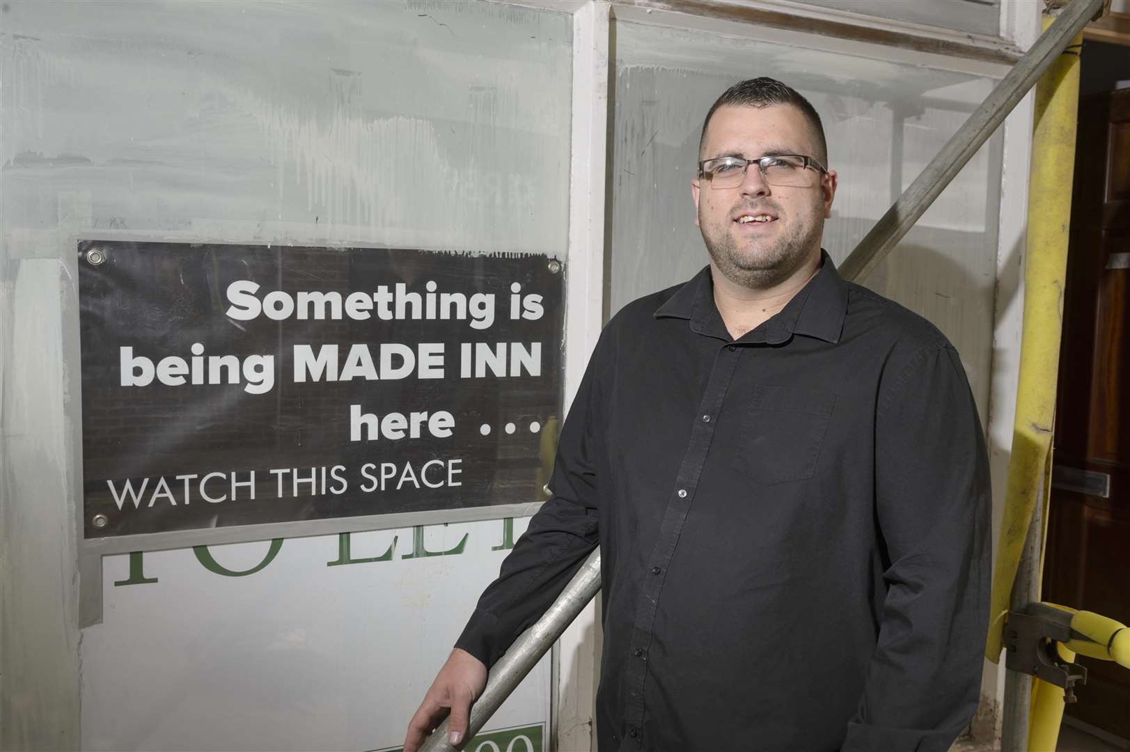 Owner Steve Sitton, outside the property in New Rents, Ashford.