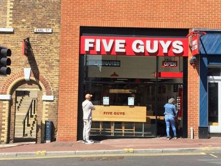 Five Guys at Bluewater opens again