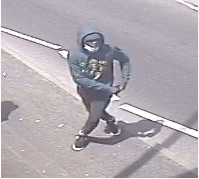 Kent Police have released this CCTV image after a boy was stabbed in Gravesend