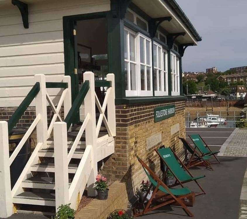 The old signal box is at Folkestone Harbour. Picture: Bobbies Bakehouse