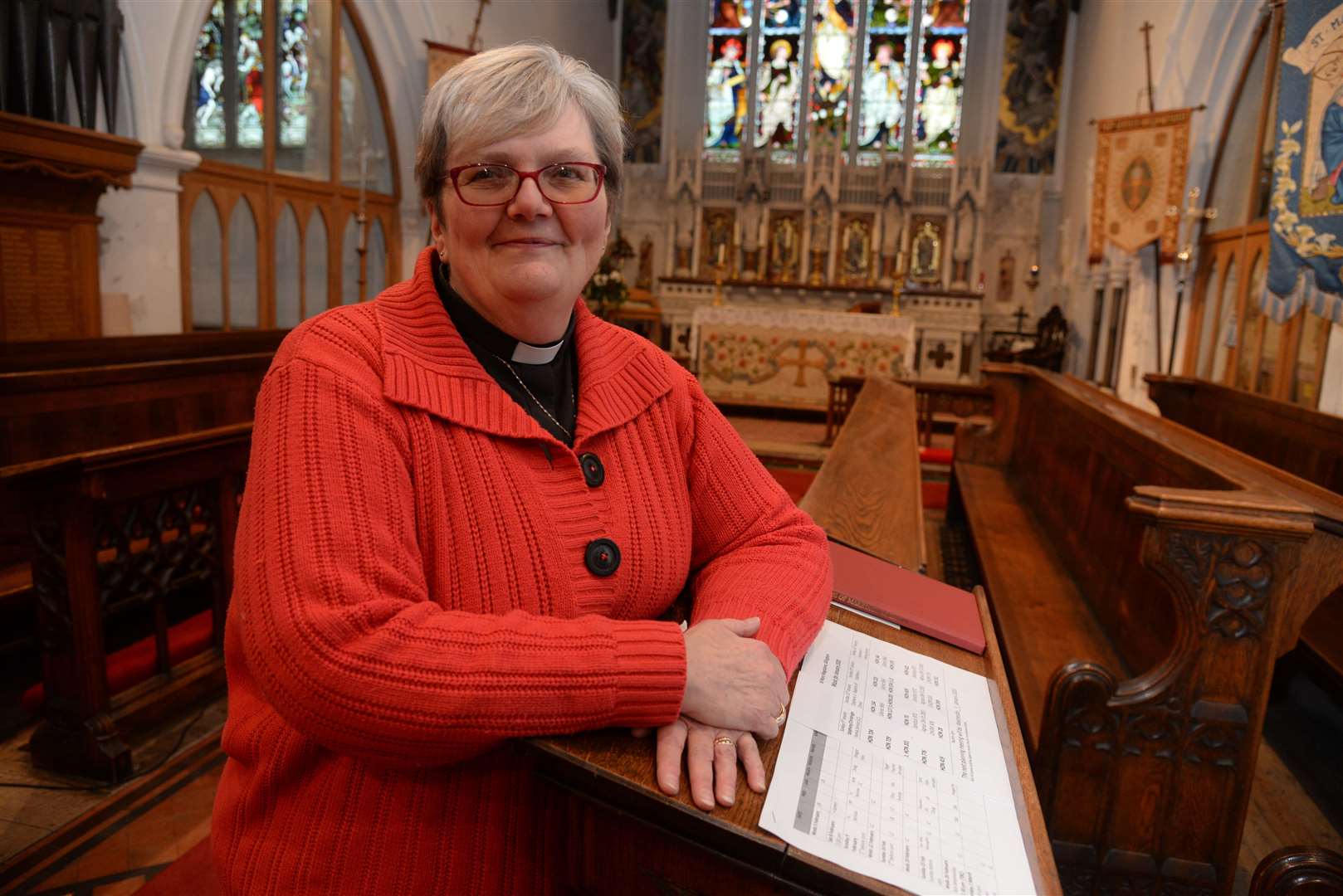 Rev Liz Cox, new vicar at St Mary Magdealane Church at Gillingham Green. Pictures: Chris Davey