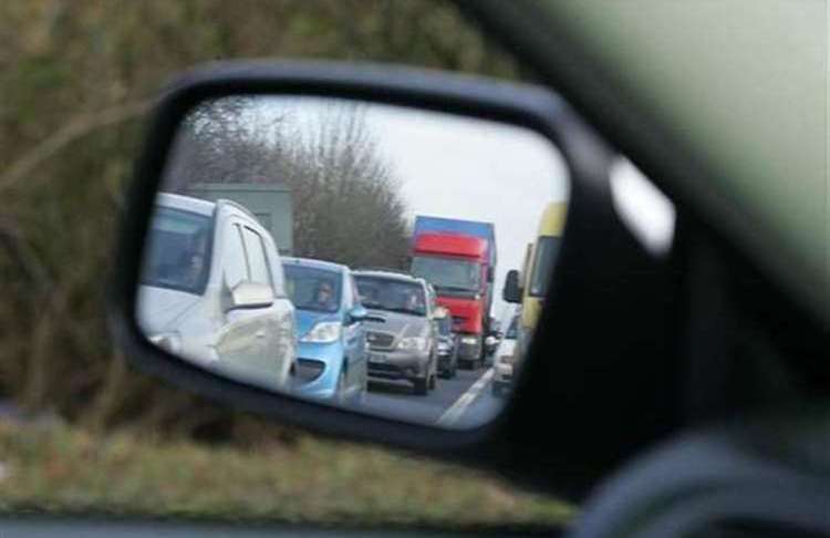 Traffic was building on the M2 following a crash. Stock picture