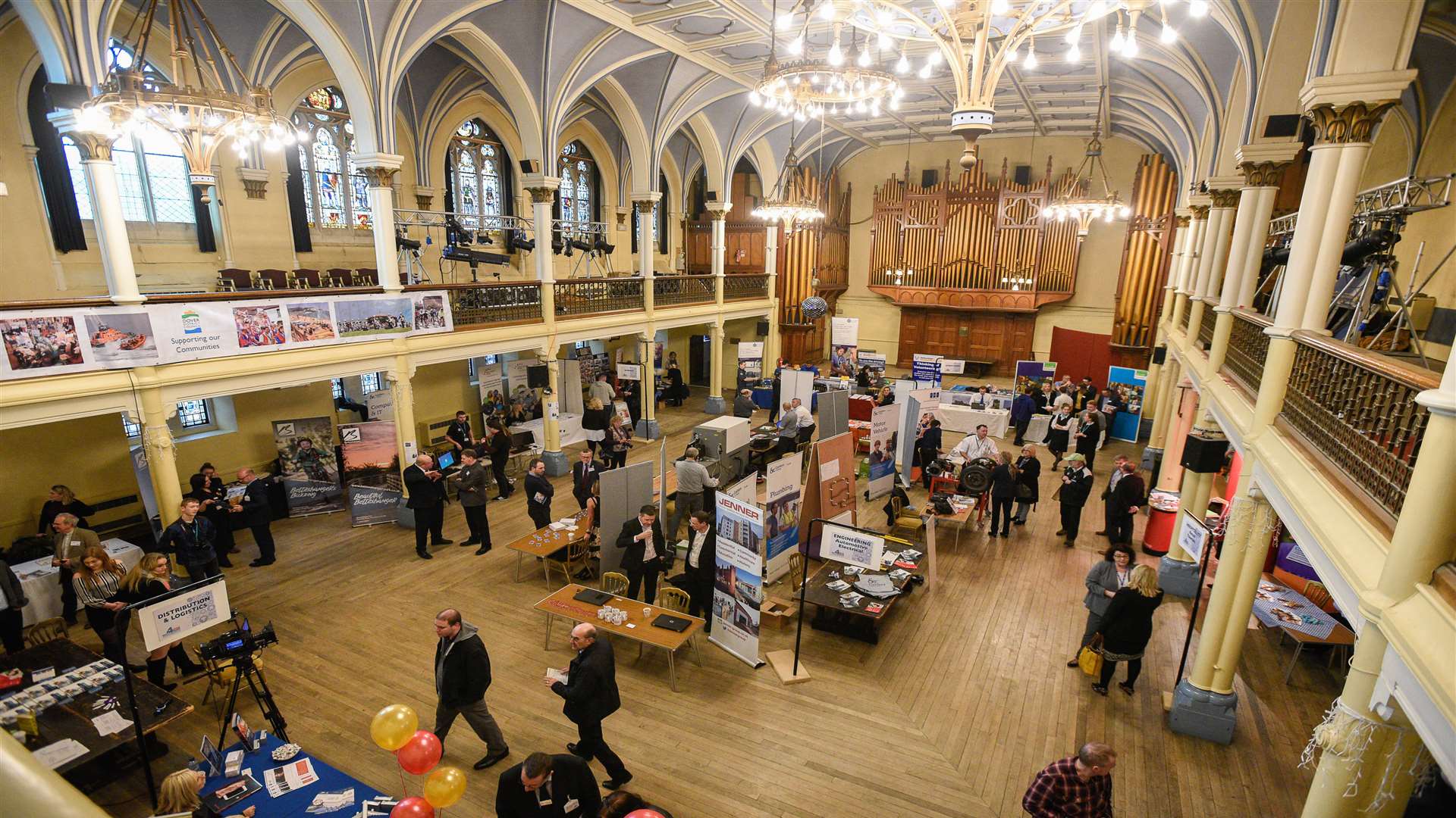 The Skills 4 Dover Expo at the town hall