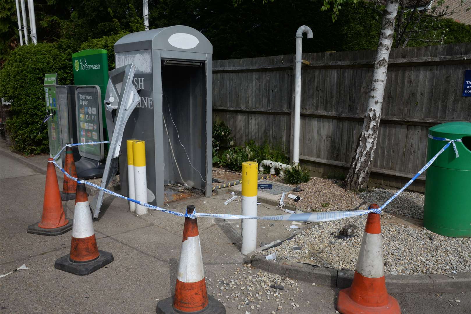 The cash machine at the BP service station in Hawkhurst. Picture: Chris Davey. (9473660)