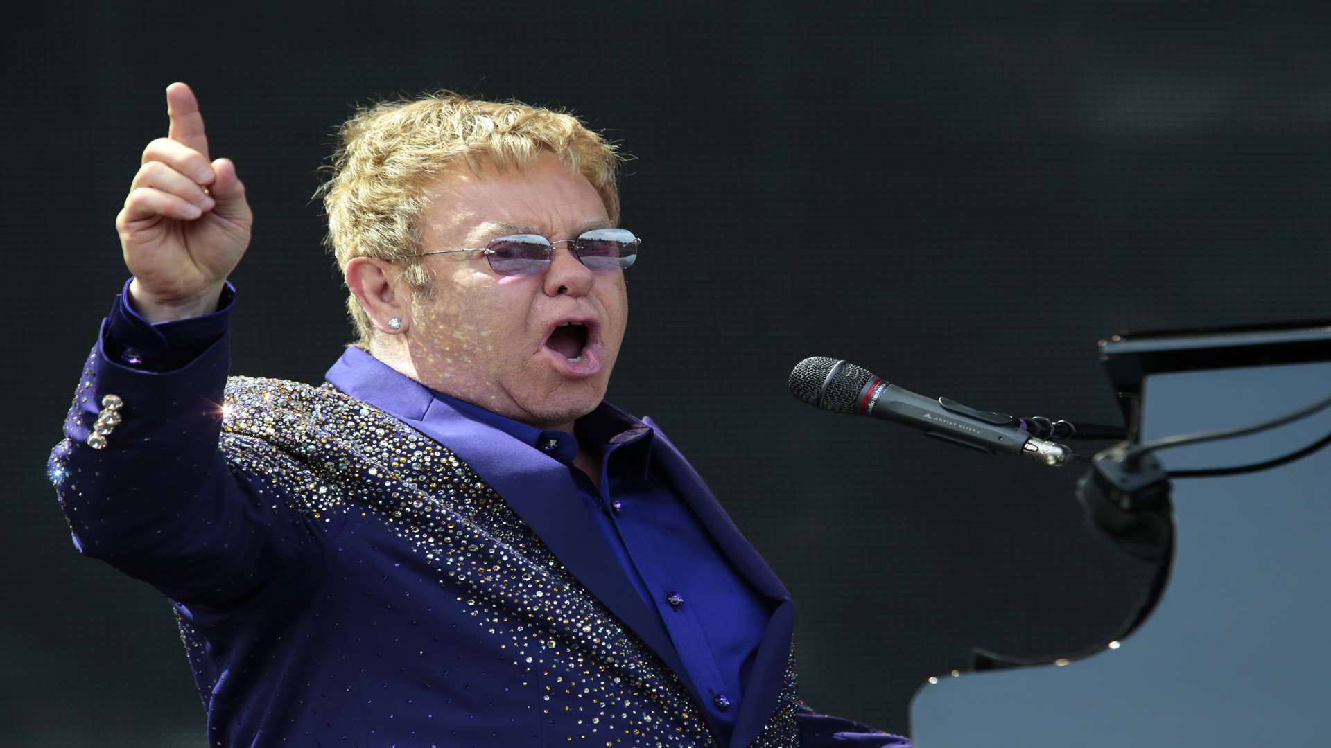 Elton John performs at the Kent County Showground last year. Picture: Martin Apps