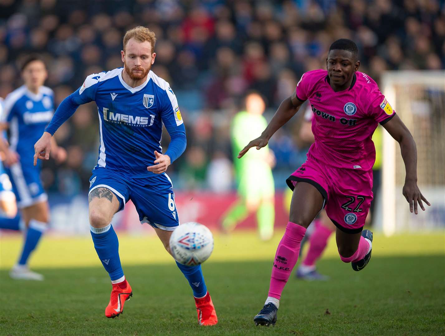 Gillingham match-winner Connor Ogilvie Picture: Ady Kerry