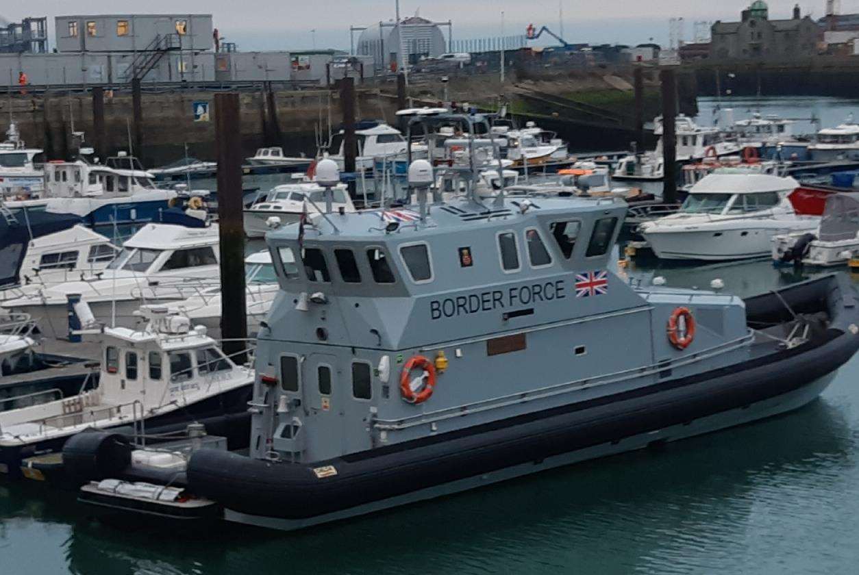Border Force CPV (coastal patrol vessel). Library image
