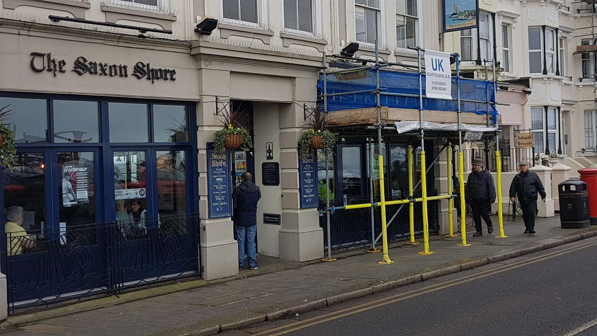 Man stabbed at Wetherspoons The Saxon Shore pub on Central Parade in Herne image pic photo