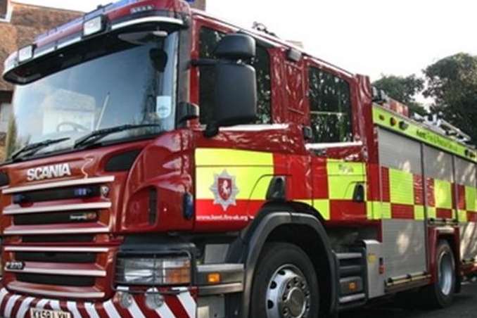 Kent Fire and Rescue cut a man free from a vehicle in Blean, near Canterbury