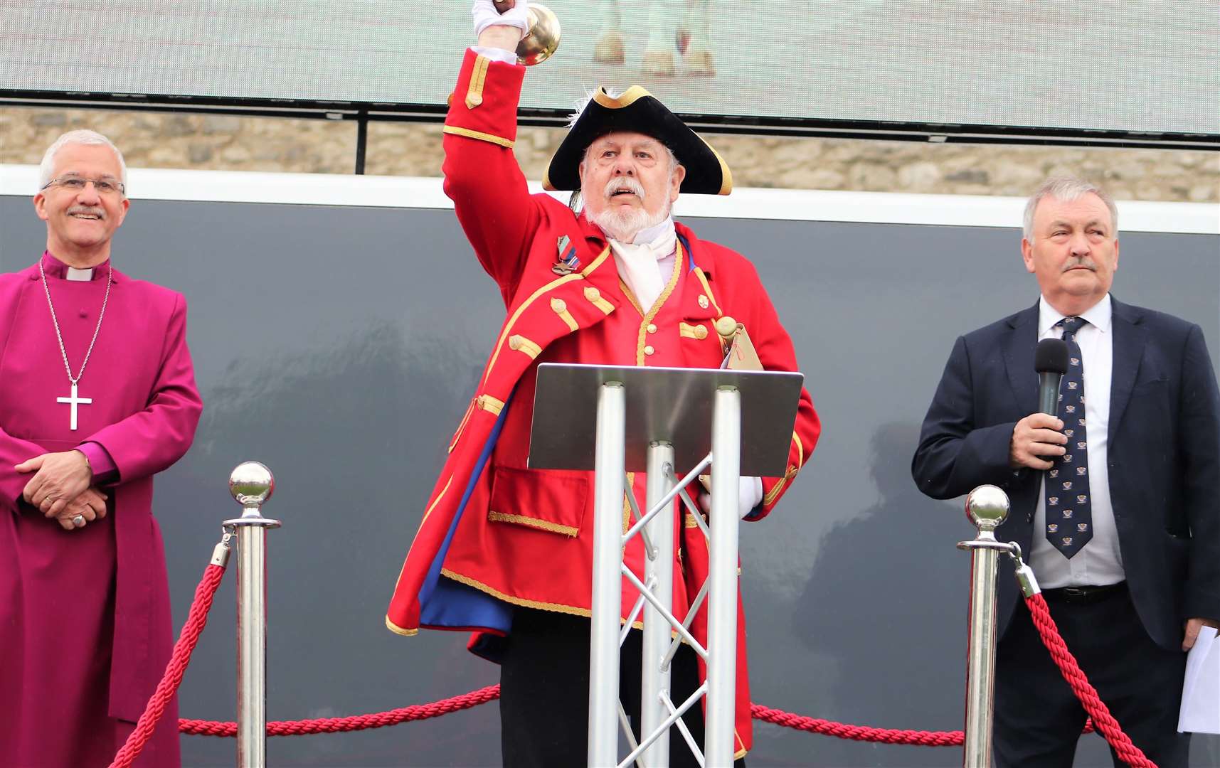 The town crier was in attendance. Picture: Rachel Evans