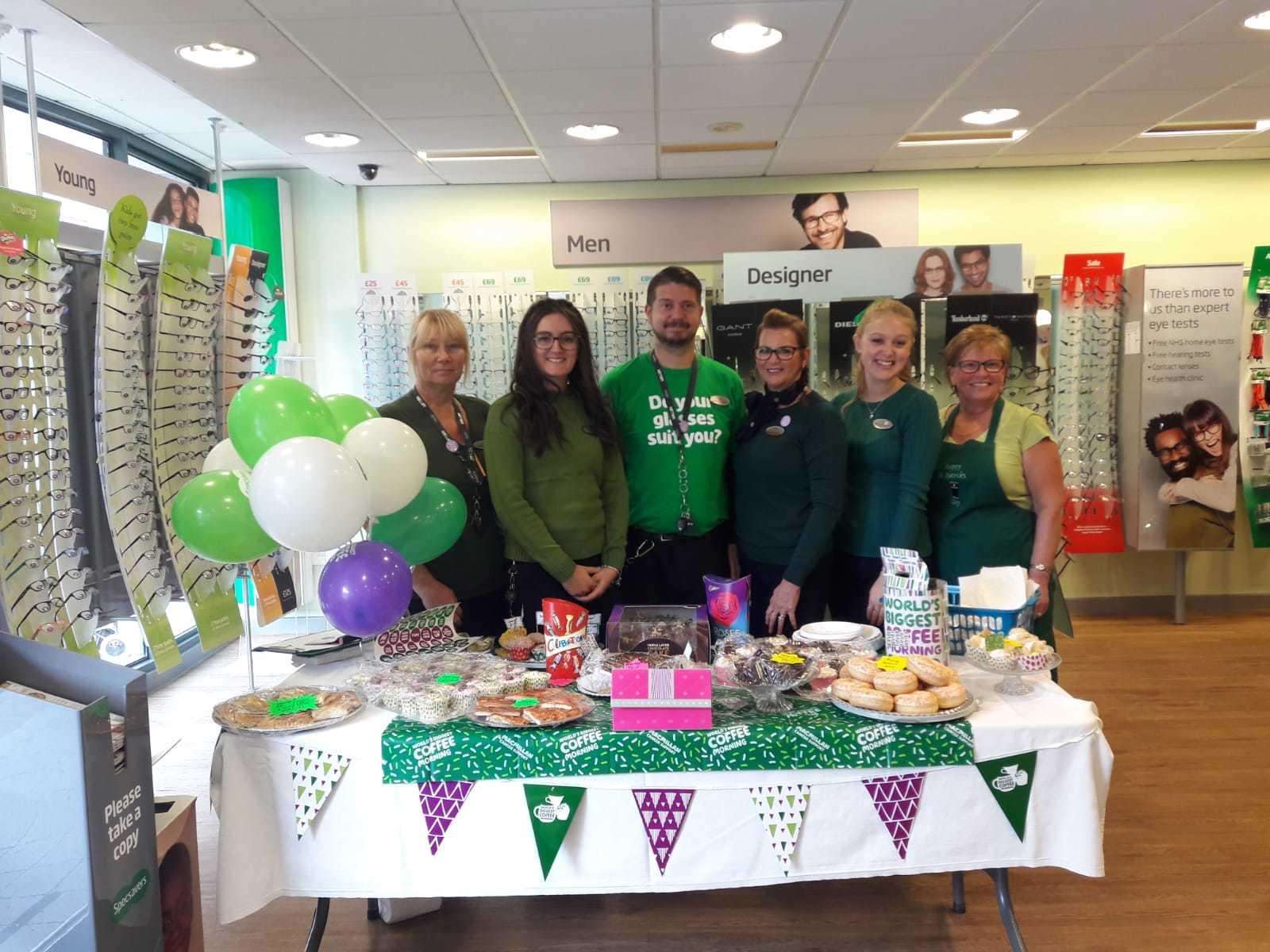 Specsavers staff serving cakes at their Chatham store (4449790)