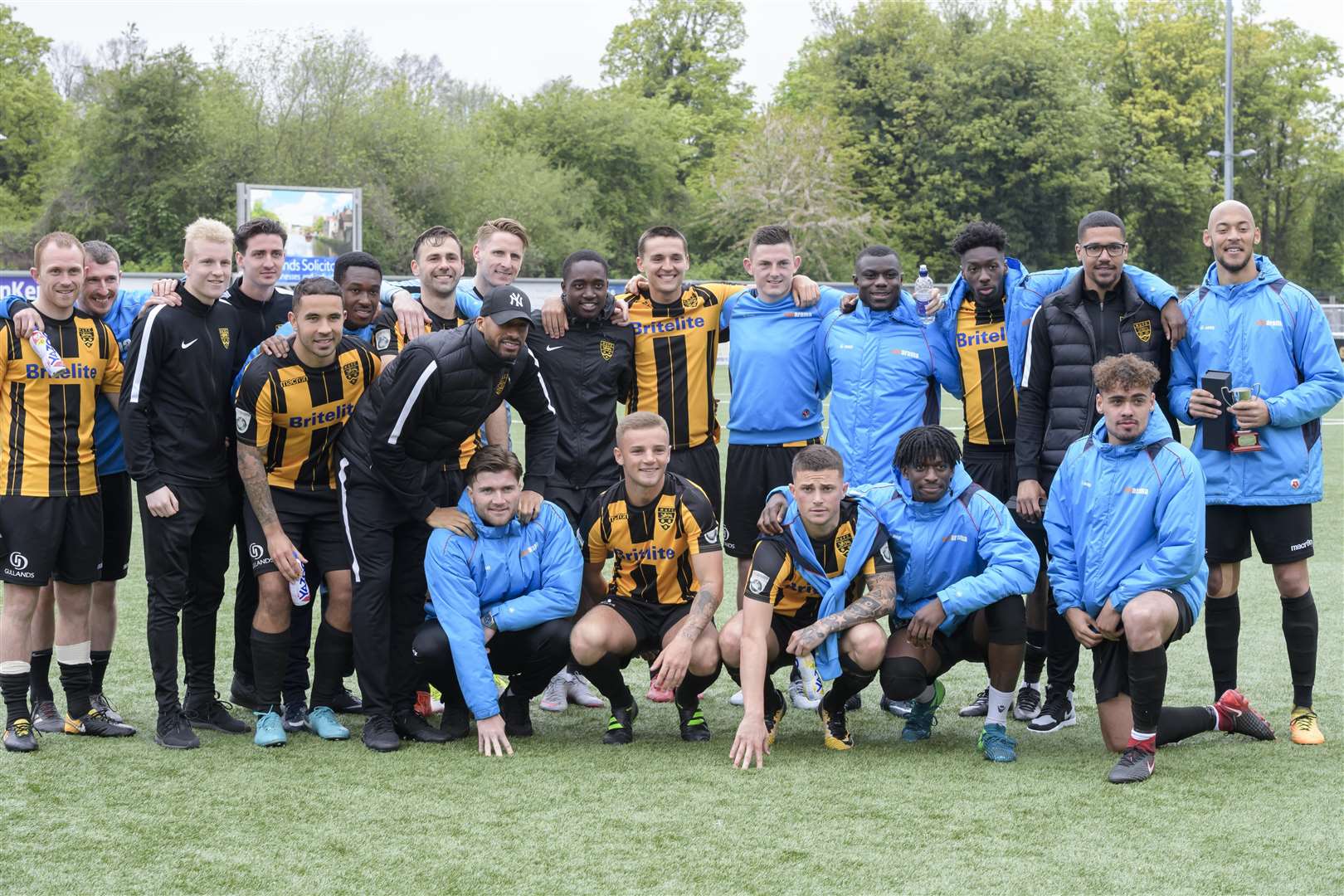 The Maidstone squad following the end-of-season presentations Picture: Andy Payton