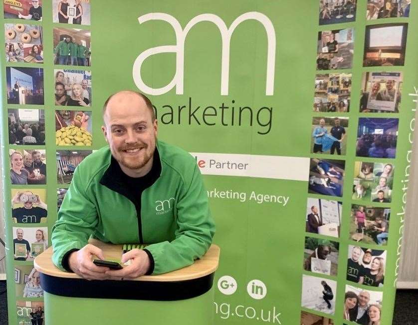 Bradley co-founded AM Marketing with his wife Amy in 2013. Picture: Amy McManus