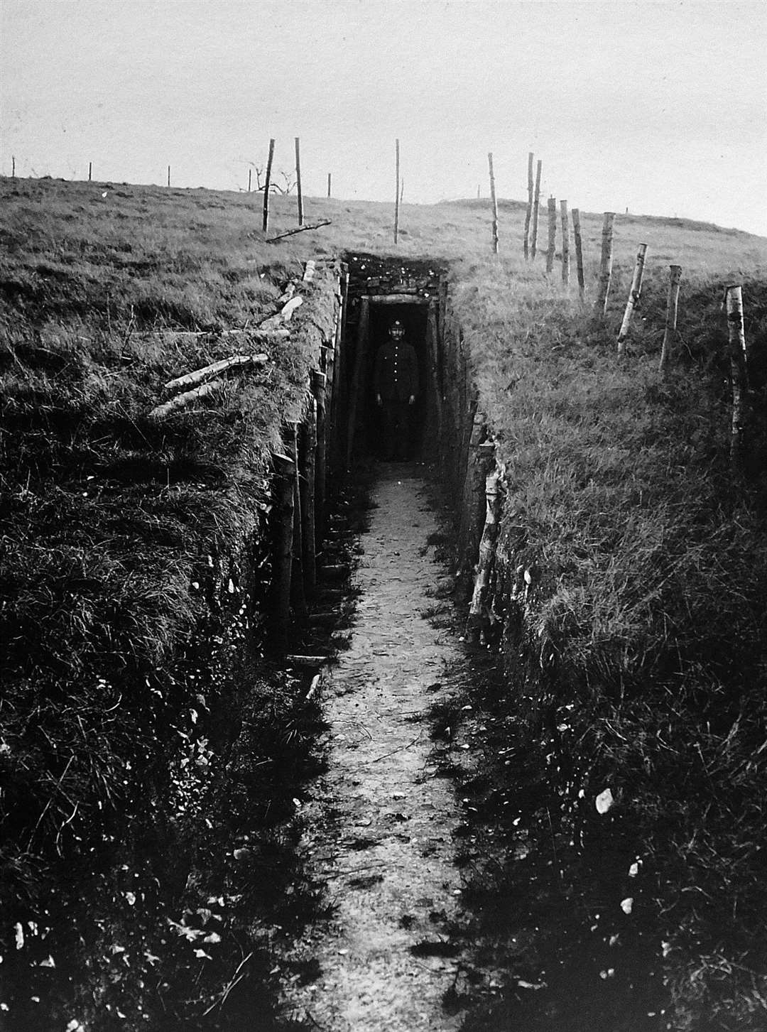 Tunnel Hill trench in Swale. Picture: Royal Engineers Archive