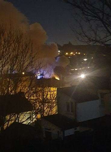 Firefighters were called to the blaze in Luton last night. Picture: James Bugden (28494267)