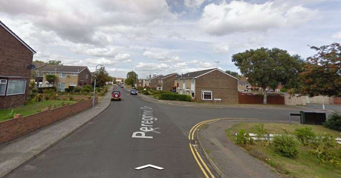 Site of the robbery: Peregrine Drive, Sittingbourne. Picture: Google