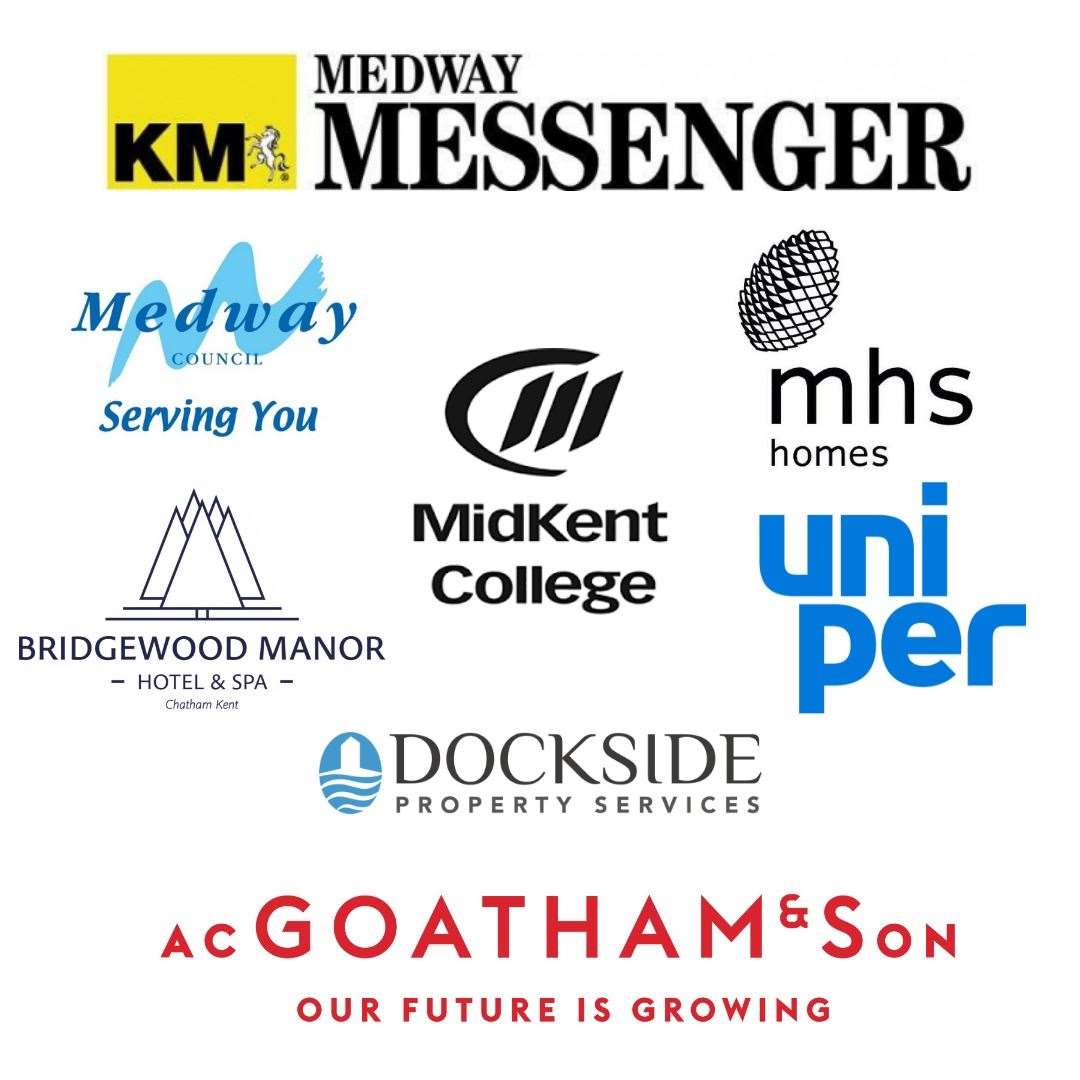 The sponsors for the 2022 Pride in Medway Awards