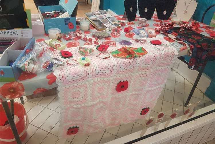 Ashford's Royal British Legion (RBL) is selling poppies throughout Ashford