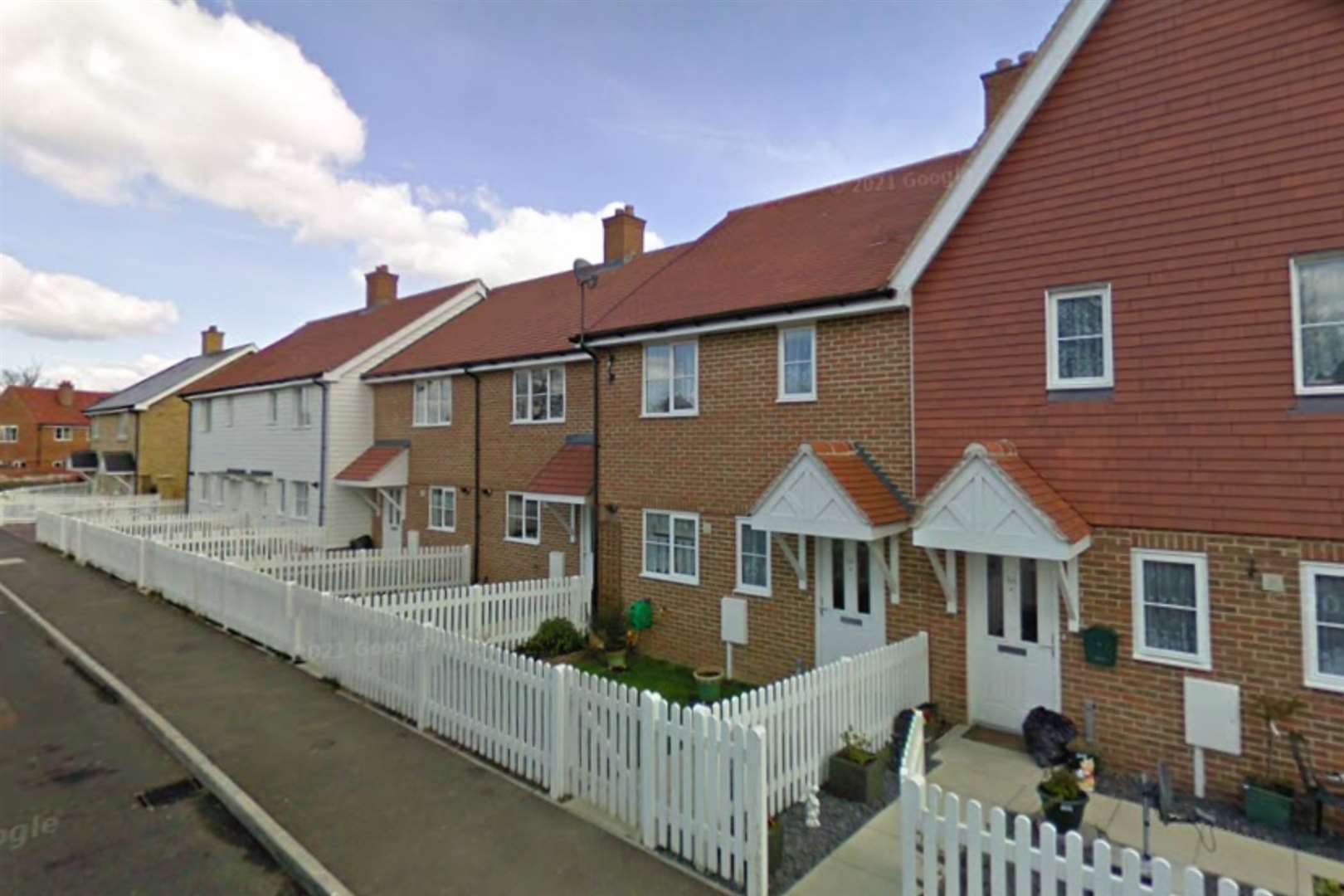 A garden shed at a home in Sandeman Way was set on fire. Picture: Google