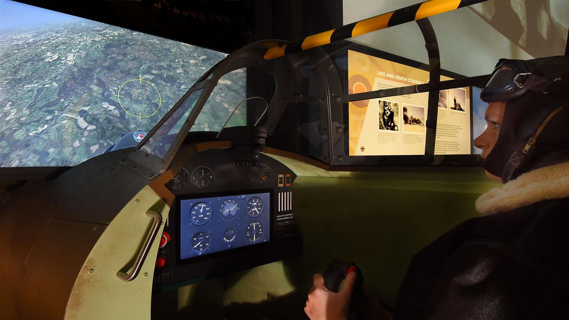 The challenge of flying a Hurricane in the Battle of Britain has been brought to life in a new simulator. Picture: Battle of Britain Memorial