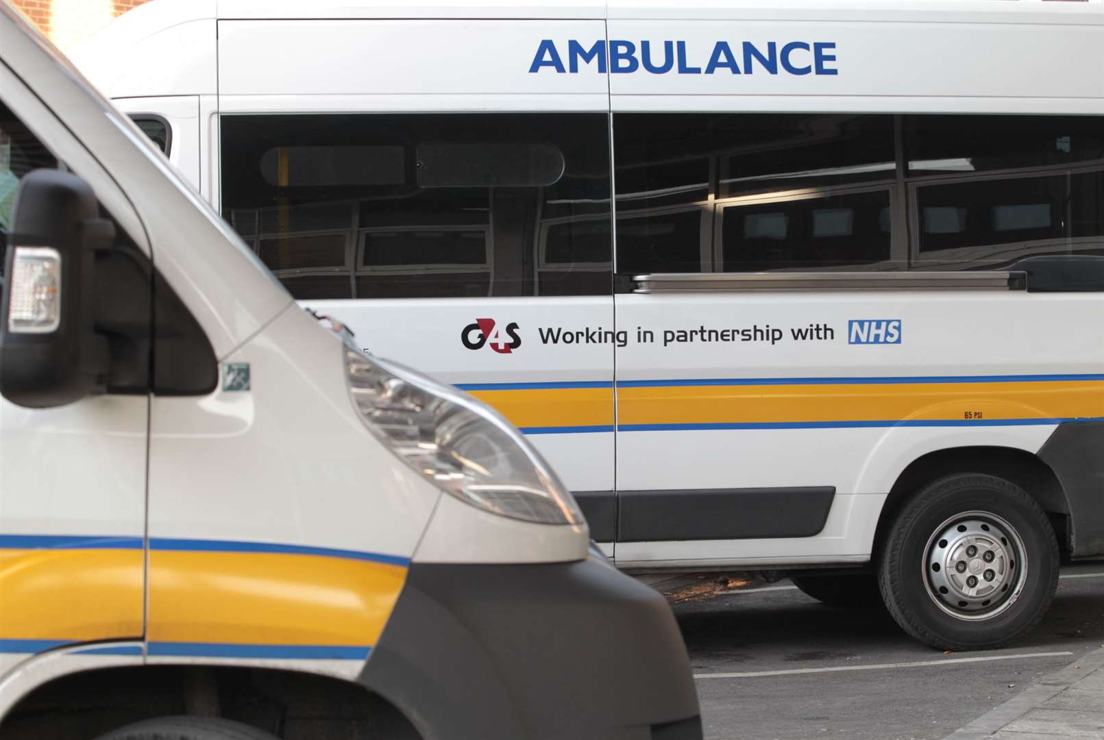 G4S patient transport service. Stock image
