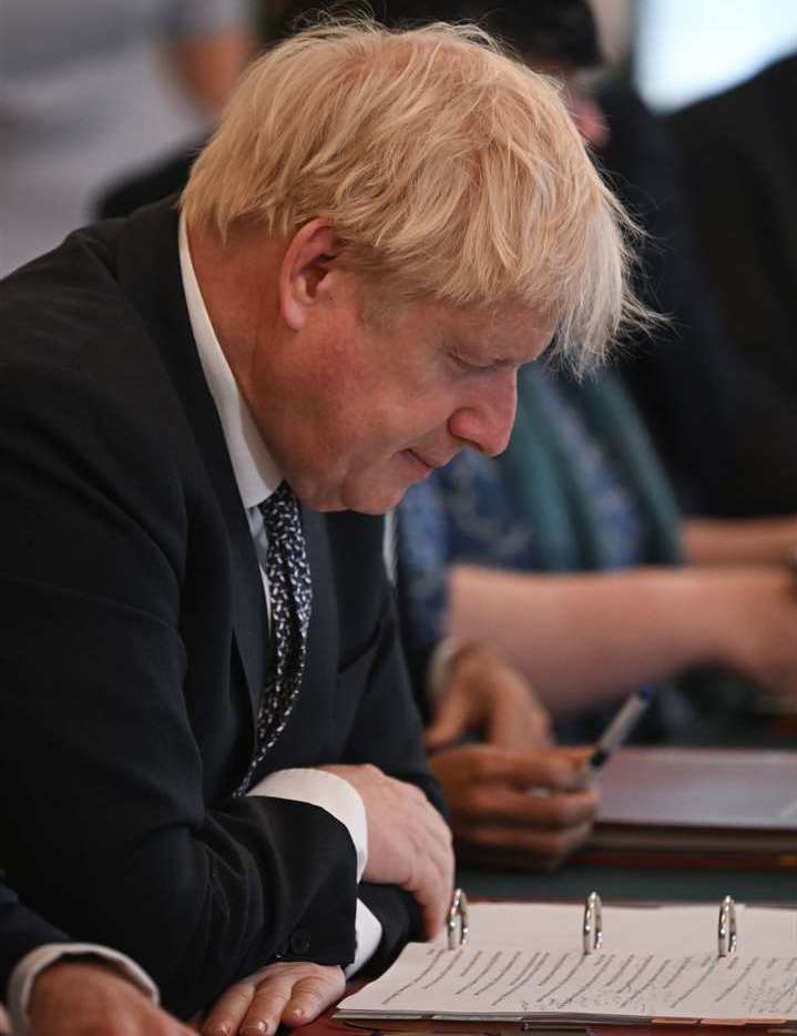 Prime Minister Boris Johnson is expected to resign.