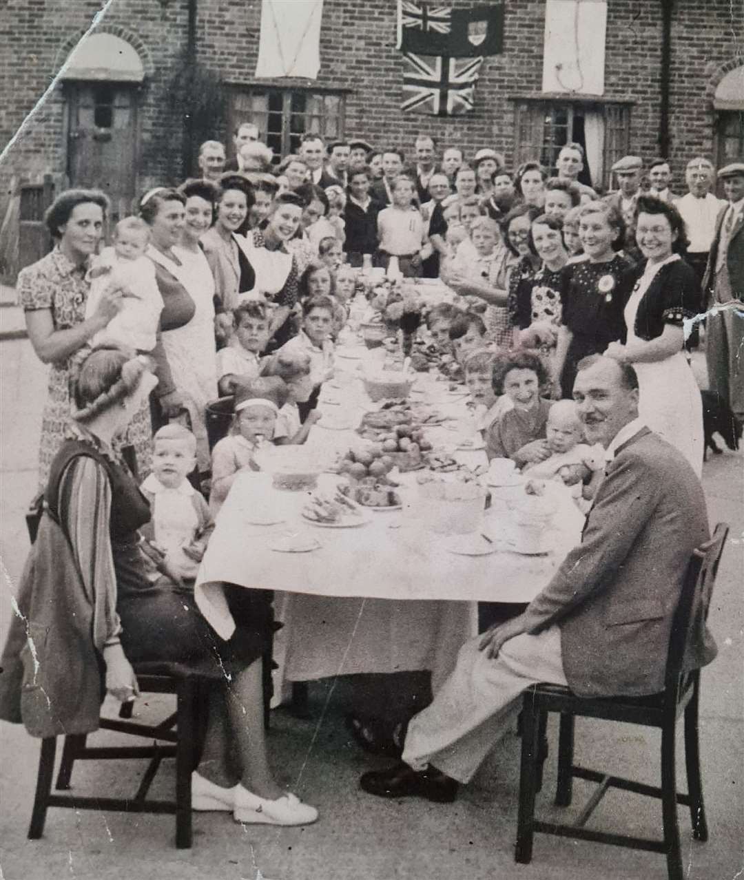 A street party in Hersden to mark VE Day in 1945