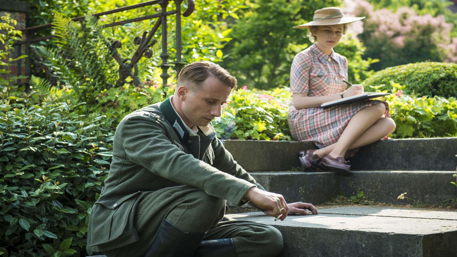 Matthias Schoenaerts as Commander Bruno von Falk and Michelle Williams as Lucille Angellier, in Suite Francaise. Picture: PA Photo/Entertainment One/Steffan Hill