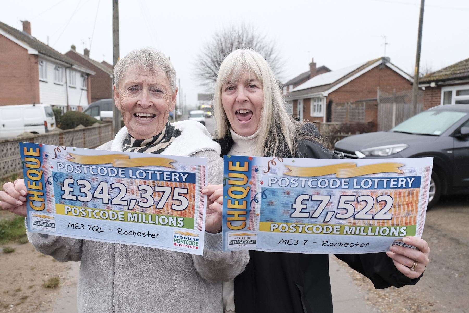 Betty Reilly and her daughter Sharon, who also won a prize. Picture: People's Postcode Lottery