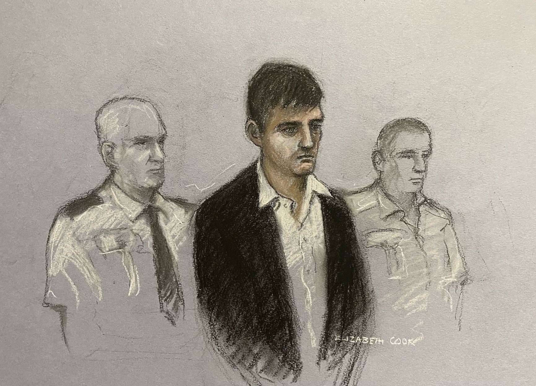 Jake Hill has previously appeared at Truro Crown Court charged with murder (Elizabeth Cook/PA)