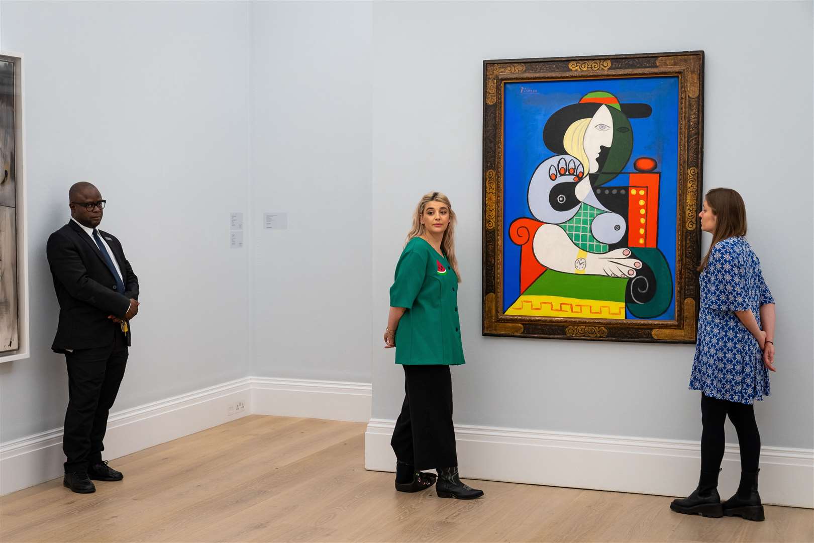 The piece is estimated to fetch in excess of 120 million US dollars (Aaron Chown/PA)