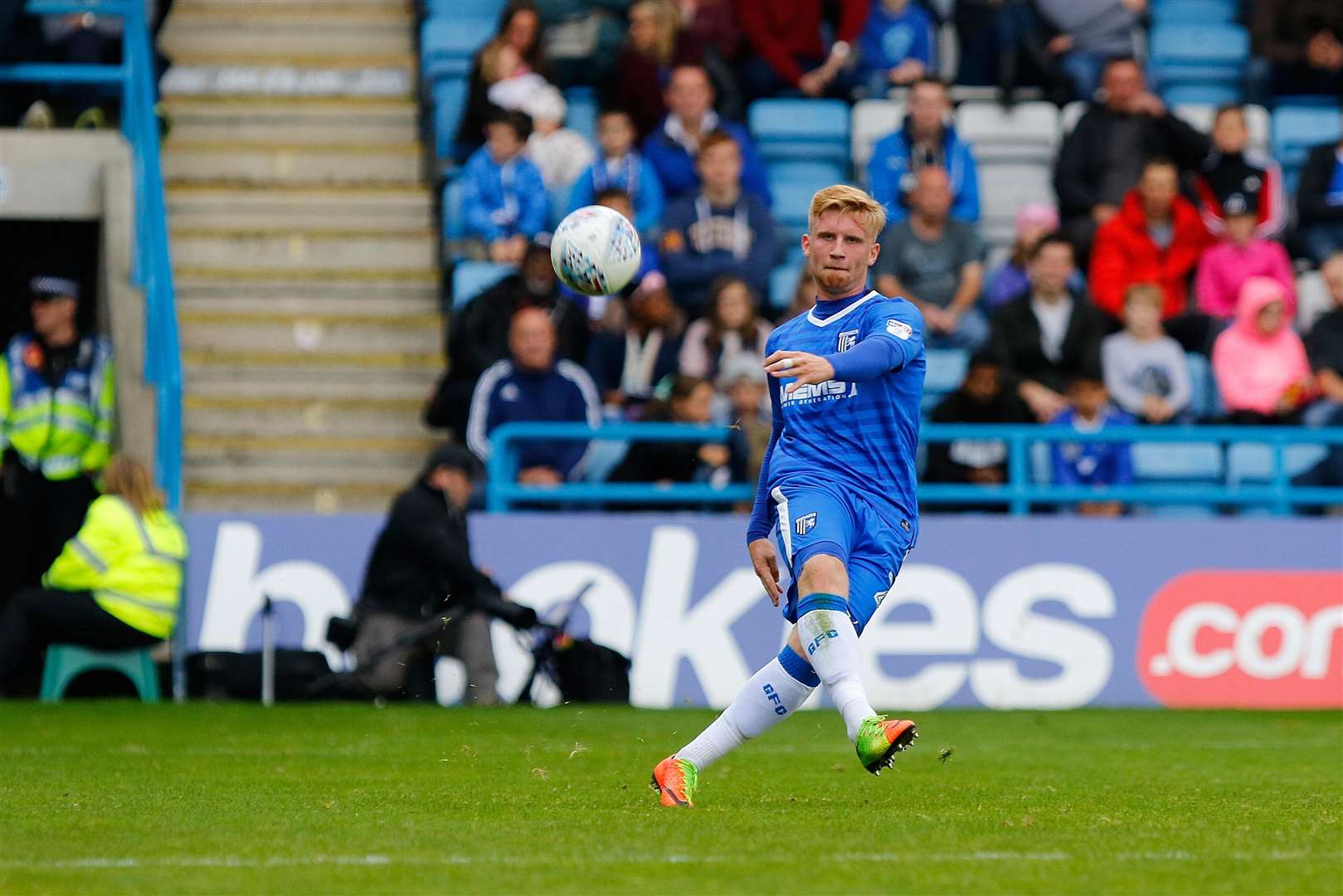 First O'Mara's first league start was against Portsmouth infront of the live TV cameras Picture: Andy Jones