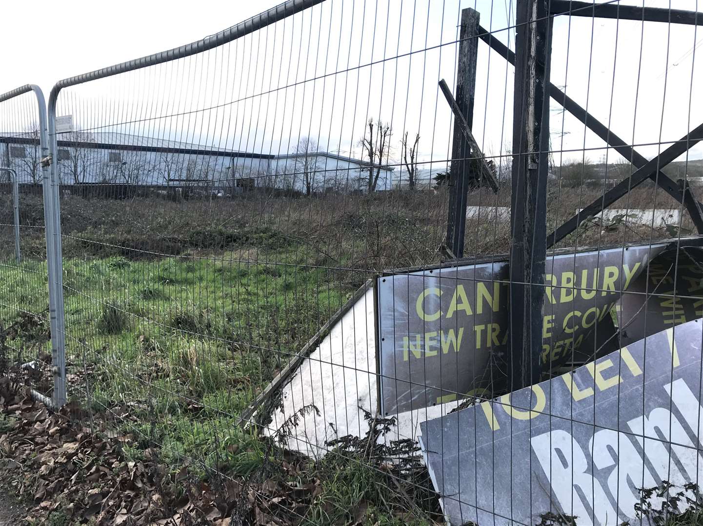 The site, which used to be part of the Southern Water sewage works, has long been a blot on Canterbury's landscape