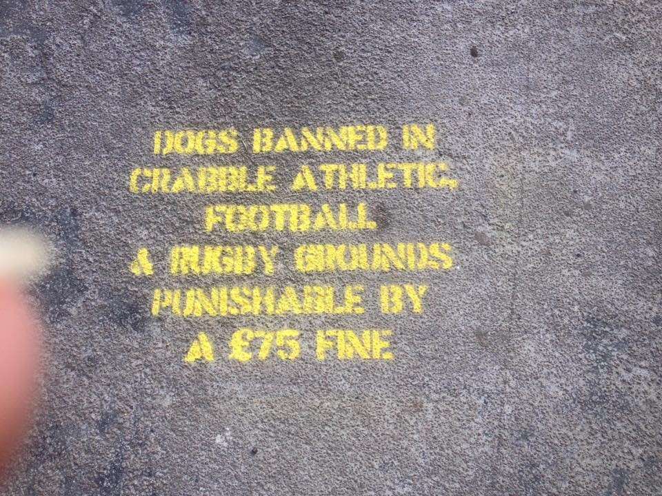 Signs to remind pet owners dogs are banned from Crabble grounds