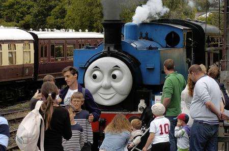 A Day Out With Thomas. Kent &amp; East Sussex Railway, Tenterden Station. Picture: Martin Apps