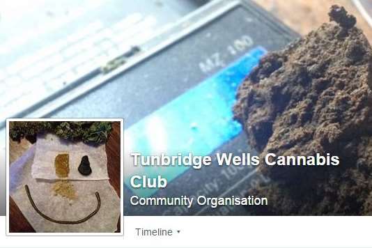 Wyatt visited the Tunbridge Wells Cannabis Club Facebook group
