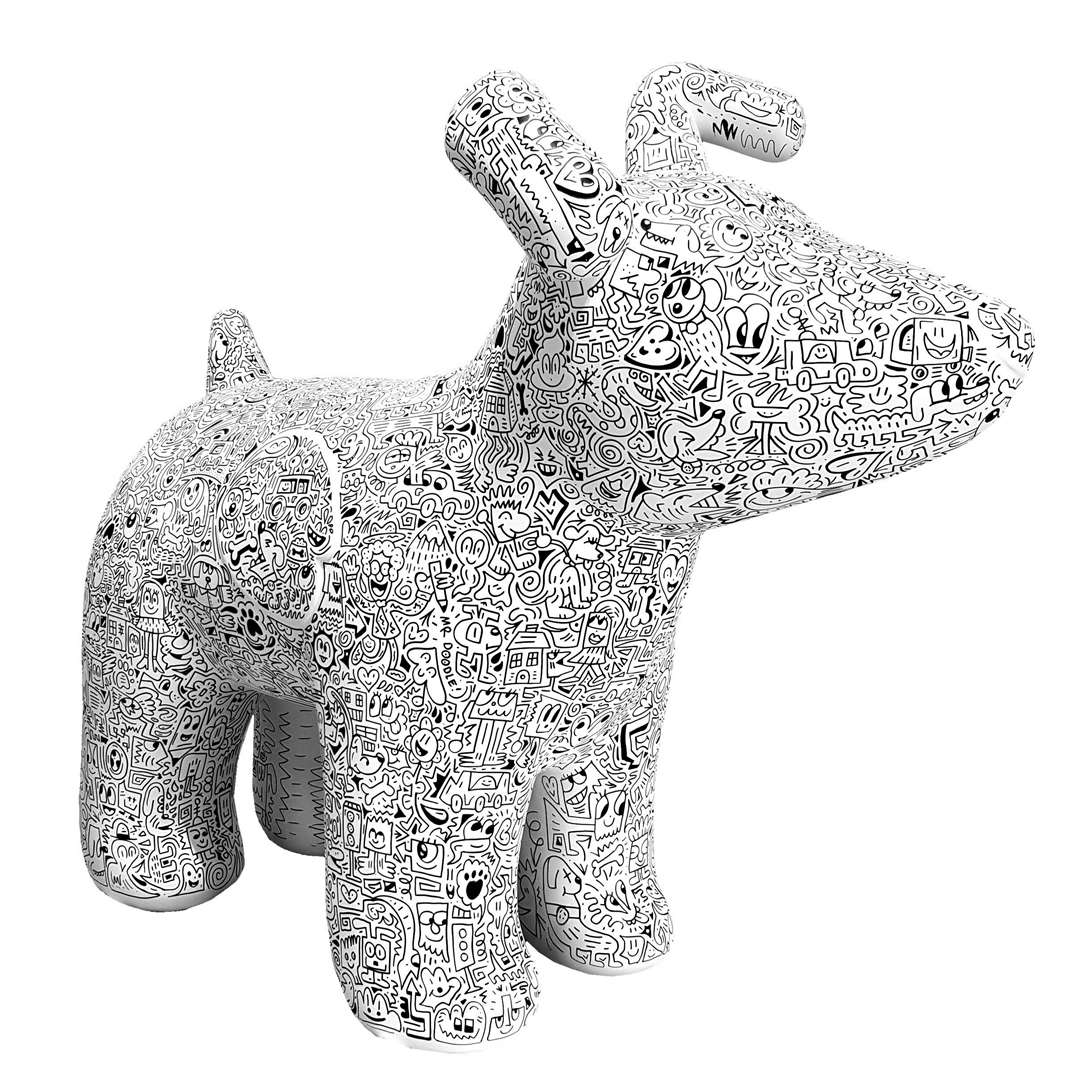 World-renowned artist Mr Doodle, originally from Ashford, has also worked his magic on one of the Snowdogs