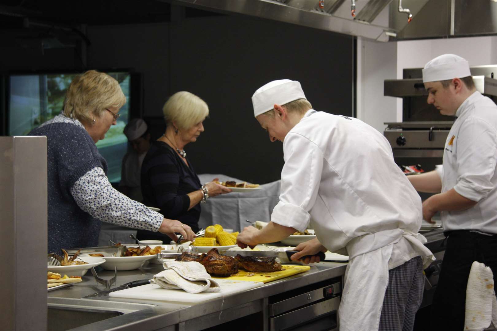 Hospitality apprentices at work