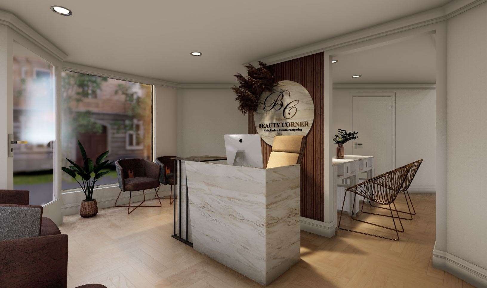 The ground floor of the proposed salon would host a reception and waiting area. Picture: ABC planning portal
