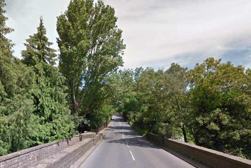 The A229 at Linton Hill. Google Street View