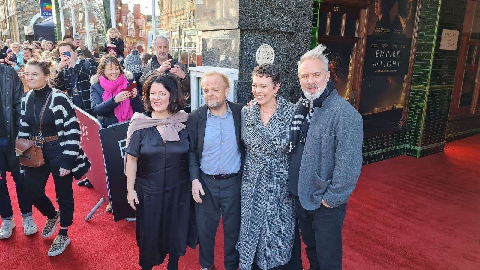 Director Sam Mendes joins the stars of Empire of Light at a special screening in Thanet