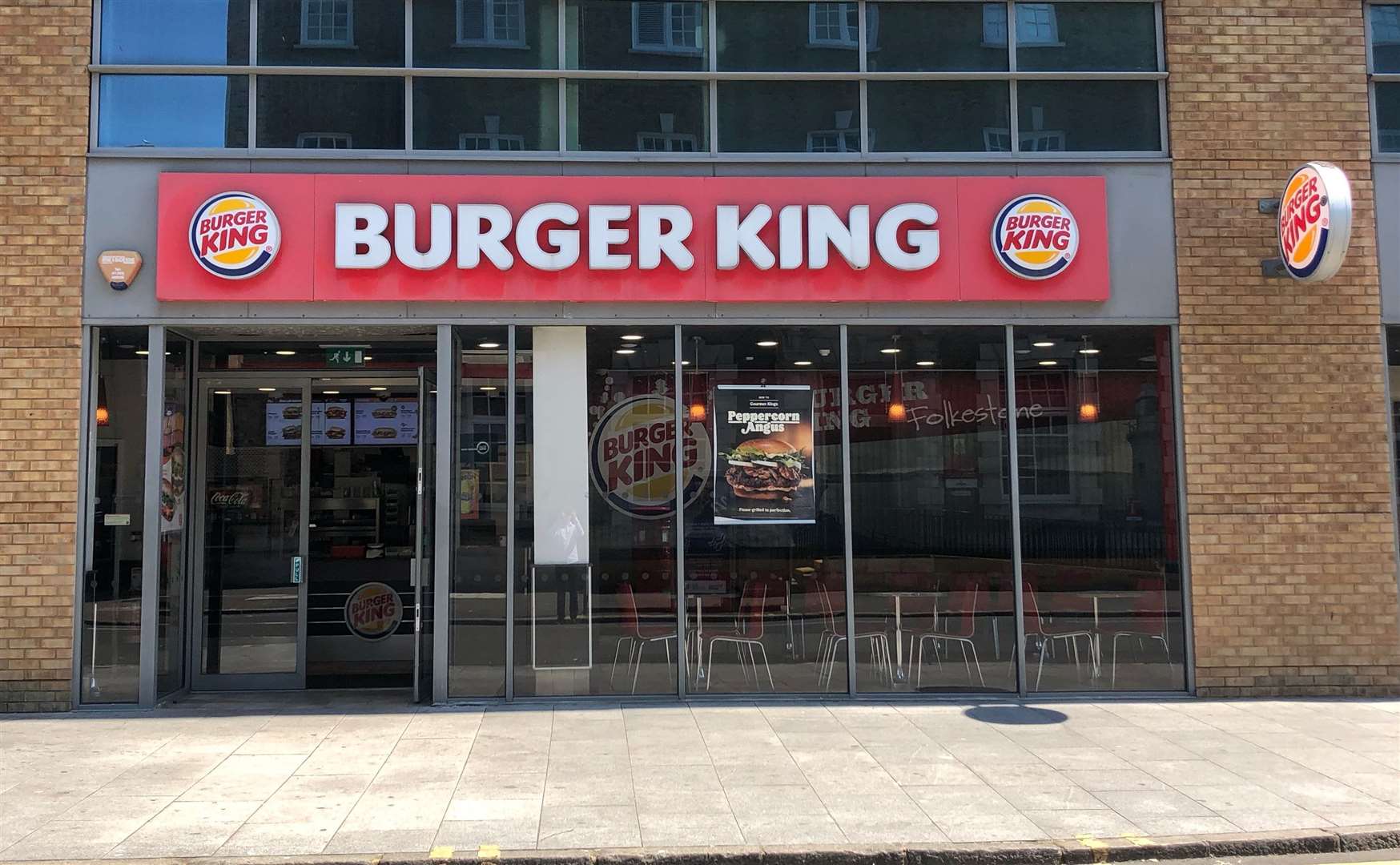 The Burger King in Bouverie Place, Folkestone