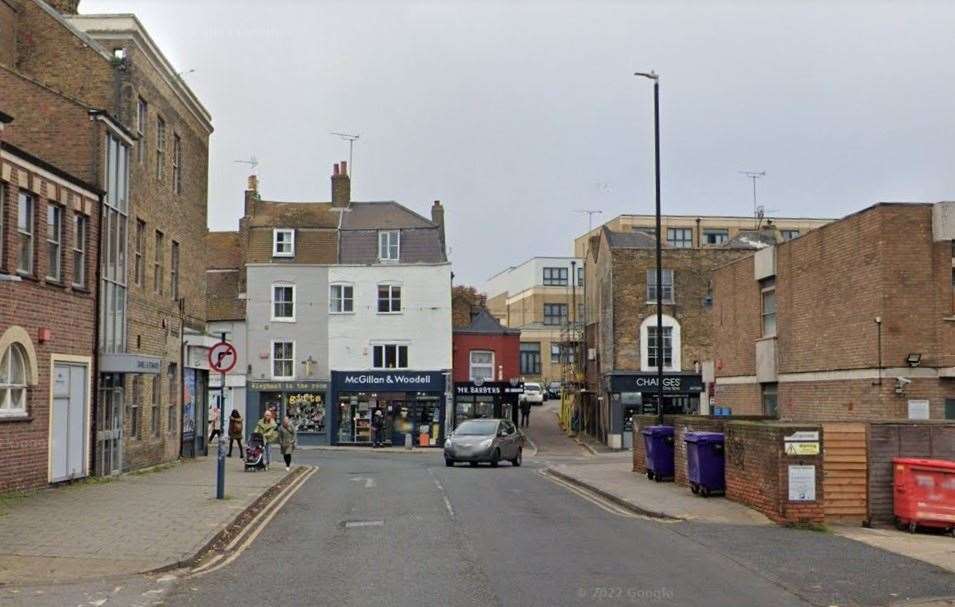 Leopold Street in Ramsgate has been closed by police after two pedestrians were hit by a vehicle. Picture: Google