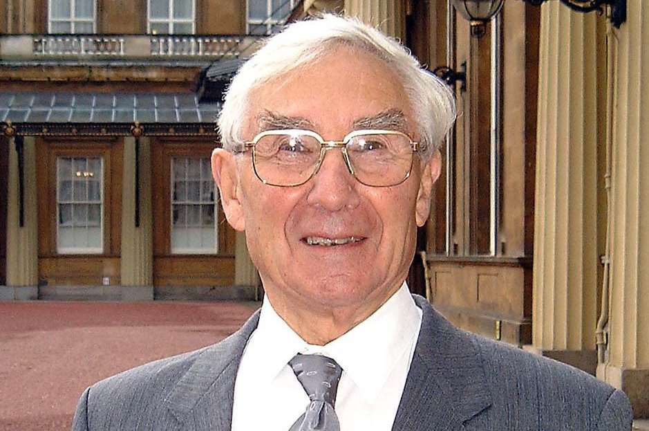 Ian Hammerton outside the palace on the day he was awarded with his MBE