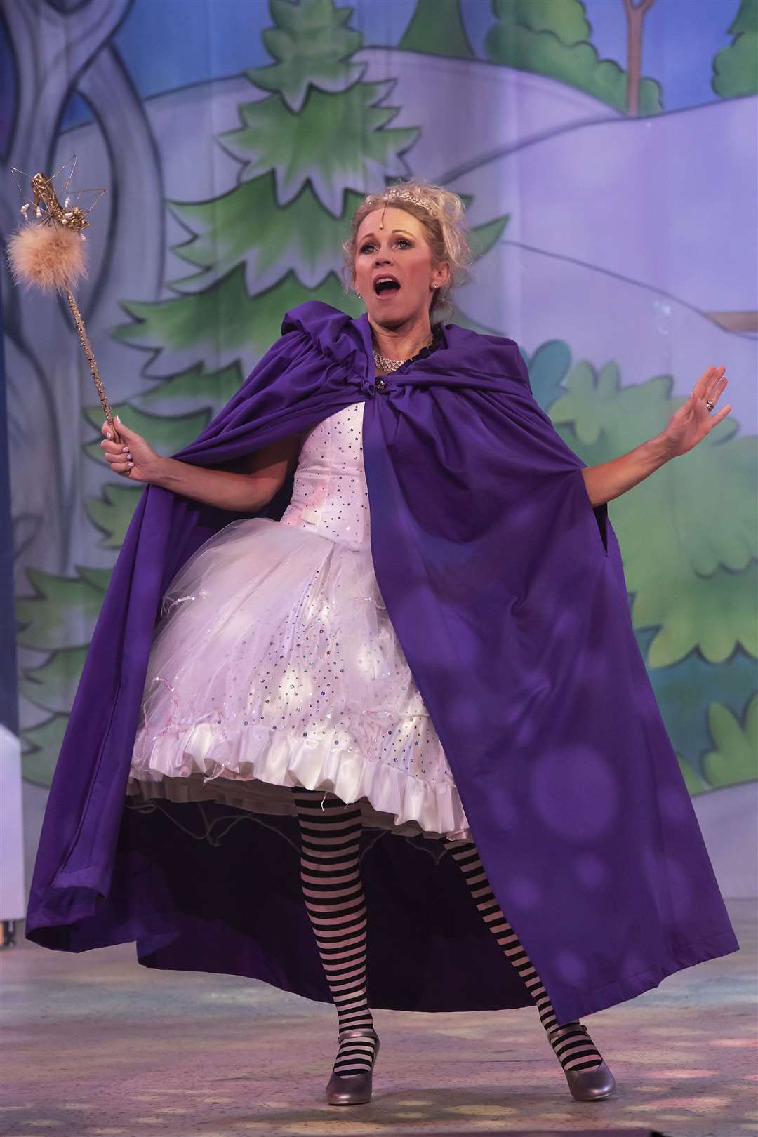 The Fairy Godmother (Lucy Benjamin) brings some magic to Chatham Central Theatre Pantomime