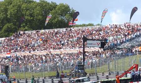 A massive 72,000 motorsport fans flocked to Brands Hatch over the weekend. Picture: BARRY GOODWIN