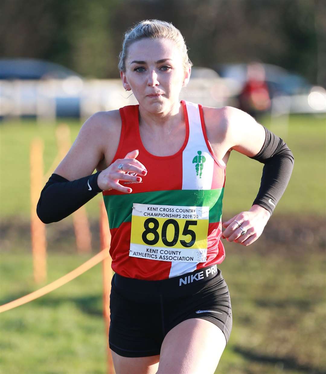 Emily Hosker-Thornhill, 27, from Canterbury won for Aldershot, Farnham & District in the senior women's race Picture: John Westhrop FM25930166