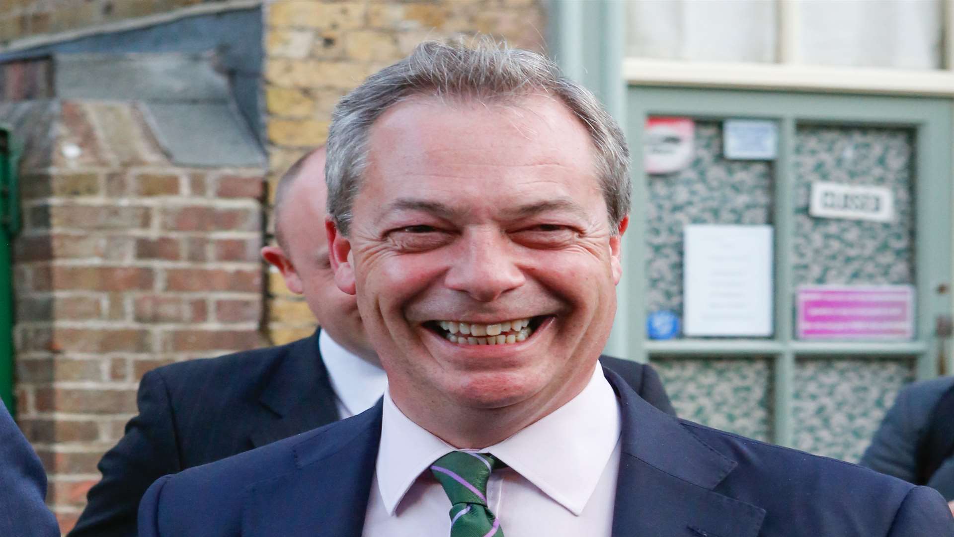 An upbeat Nigel Farage