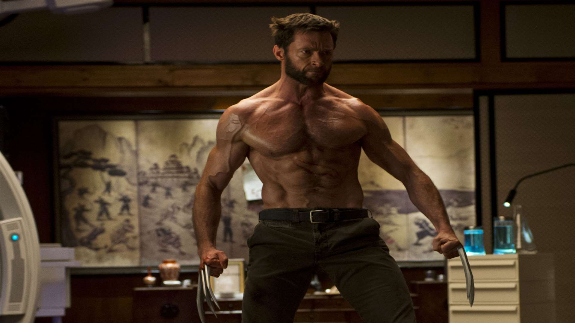 Hugh Jackman as Logan/Wolverine in The Wolverine. Picture: PA Photo/Fox UK.