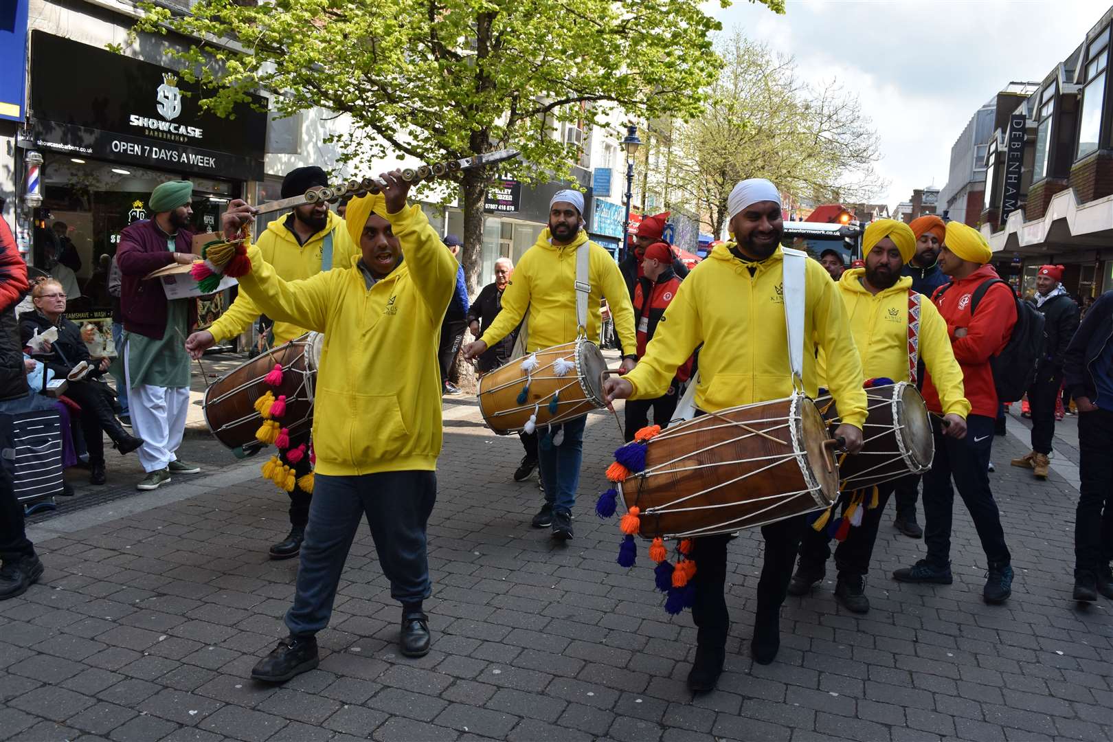 The procession went through Gravesend town centre. Credit: Jason Arthur